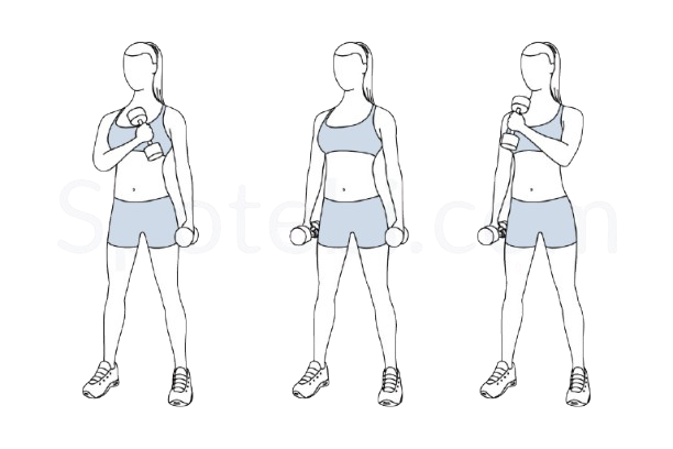 Cross Chest Curl